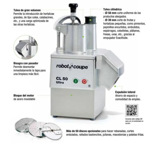 Robot Coupe Cortahortalizas CL 50 Ultra 2V -Buffalo Ventas robot coupe corta hortalizas cl50 ultra 2v 02